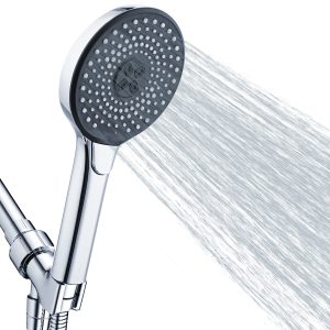 High Pressure Shower Head 3 Settings Fixed Showerhead High Flow Bathroom Showerhead for Luxury Shower Experience Even at Low Water Pressure