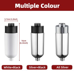 Shower filter Hot Sale 15 Stage Chrome Ionic Shower Head Filter With Metal Mineral Beads Remove Chlorine For Spa Hard Water And Softener