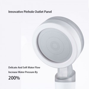 Wholesale White Frosted High Pressure Ionic Filter Shower Head