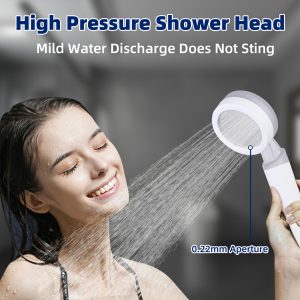 Transparent Microbubble Filter High Pressure Shower Head with Matching Head Dechlorination Box Handle pp Cotton