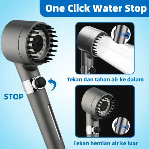 “Innovative Design! High Pressure Filtered  Shower Head with Gun Spray