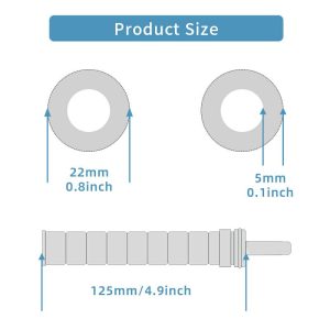 5 Micron PP Cotton Filter Core Removes Residual Chlorine and Sediment for Shower Head and Faucets