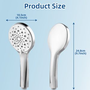 5-Mode High Pressure Handheld Shower Head, Consumer Reports Recommended High Flow Hand Held Showerhead with Teflon Tape Rubber Washers - Xinpaez water purification equipment Co., Ltd.