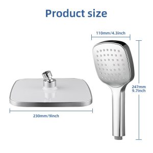 High Quality Rainfall Shower Head and Water Saving Handheld Shower - Xinpaez water purification equipment Co., Ltd.