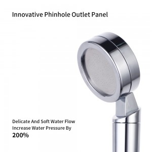 Ionic Filterer Shower Head, Water Saving Chrome Negative Ion Filter