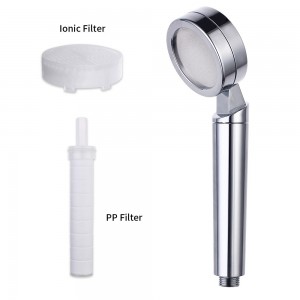 Ionic Filterer Shower Head, Water Saving Chrome Negative Ion Filter